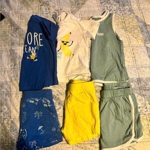 Zara Kids Mixed Tops in Blue, White, Sage